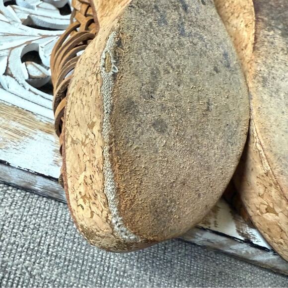 Tory Burch Leather Platform Wedge Heels Sandals Women’s 6 - Picture 5 of 12